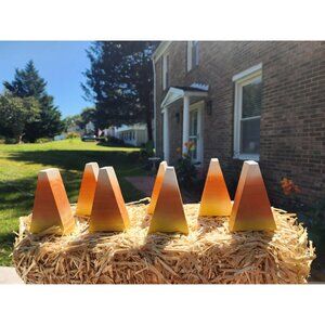 Handcrafted Candy Corn Blocks - Personalization